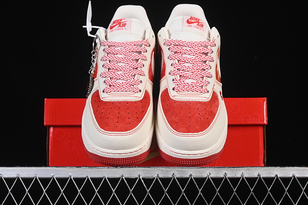 Nike [XL1979-133]-[AIR FORCE 1'07 LOW WHITE/RED]-[WOMAN:36-39]-[MAN:40-45] - Image 13