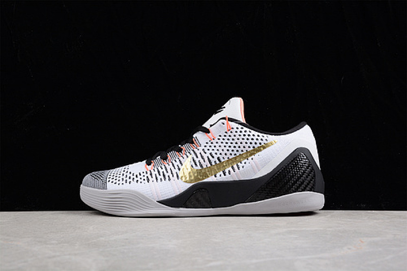 Nike Nike KOBE 9 BASKETBALL SHOES WHITE/METALLIC GOLD/BLACK · 641714-100, photo 1