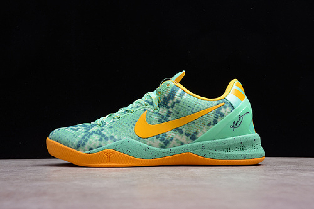 Nike [555035-304]-[BASKETBALL SHOES KOBE 8 SYSTEM GREEN GLOW/LASER ORANGE-MINERAL TEAL]-[MAN:40-46], photo 1