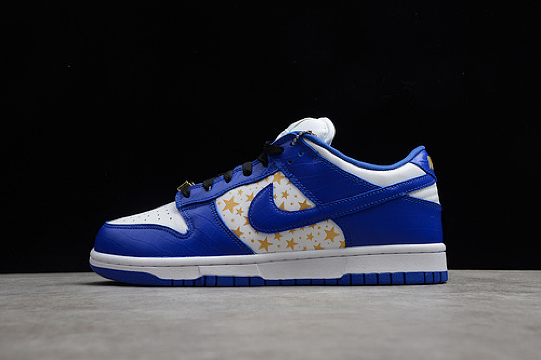 Supreme [DH3228-100]-[ORIGINAL QUALITY SB DUNK LOW X SUPREME UNIVERSITY BLUE/WHITE/GOLD]-[UNISEX:36-45], photo 1