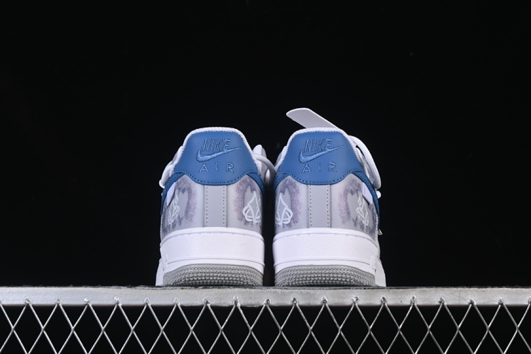 Nike [ZH0316-099]-[AIR FORCE 1 07 LOW WHITE/GREY/BLUE]-[WOMAN:36-39]-[MAN:40-45] - Image 14