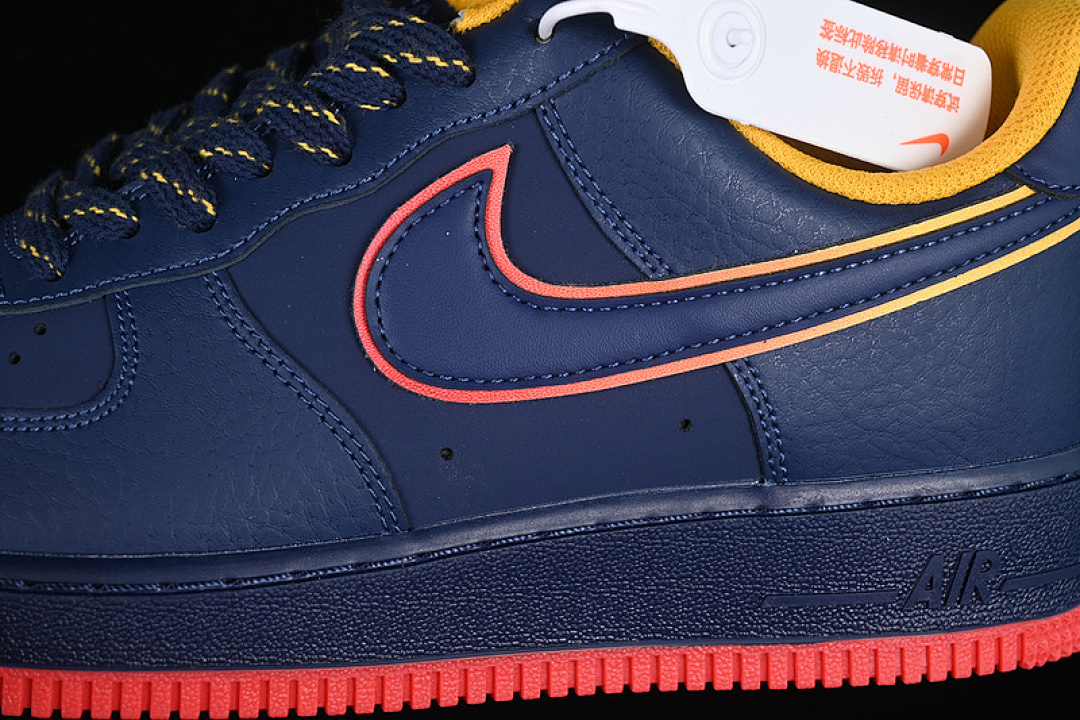 Nike [HV5752-410]-[AIR FORCE 1 07 LOW MIDNIGHT NAVY/BLUE VOID/LIGHT CRIMSON/UNIVERSITY GOLD]-[36-45] - Image 8