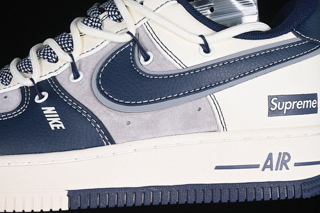 Nike [DM6688-018]-[AIR FORCE 1 07 LOW SUP WHITE/BLUE/GREY]-[WOMAN:36-39]-[MAN:40-45] - Image 8
