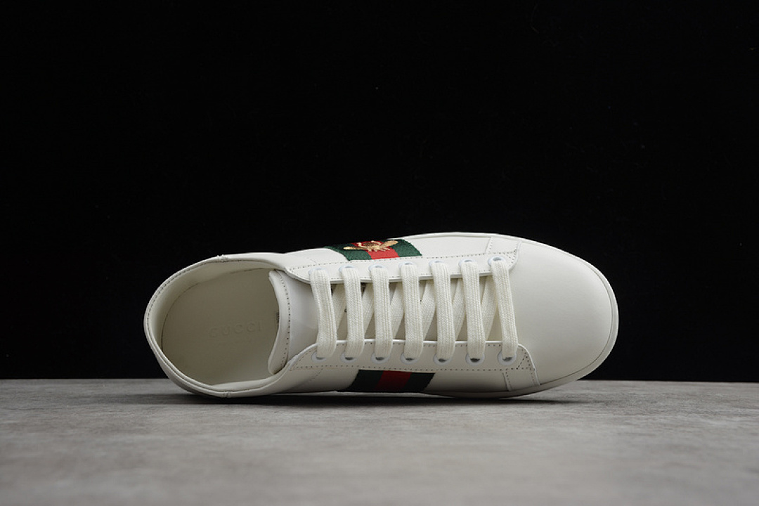 Gucci [GU*CCI ACE EMBROIDERED LOW-TOP SNEAKER WHITE/GREEN]-[WOMAN:35-39]-[MAN:40-44] - Image 13