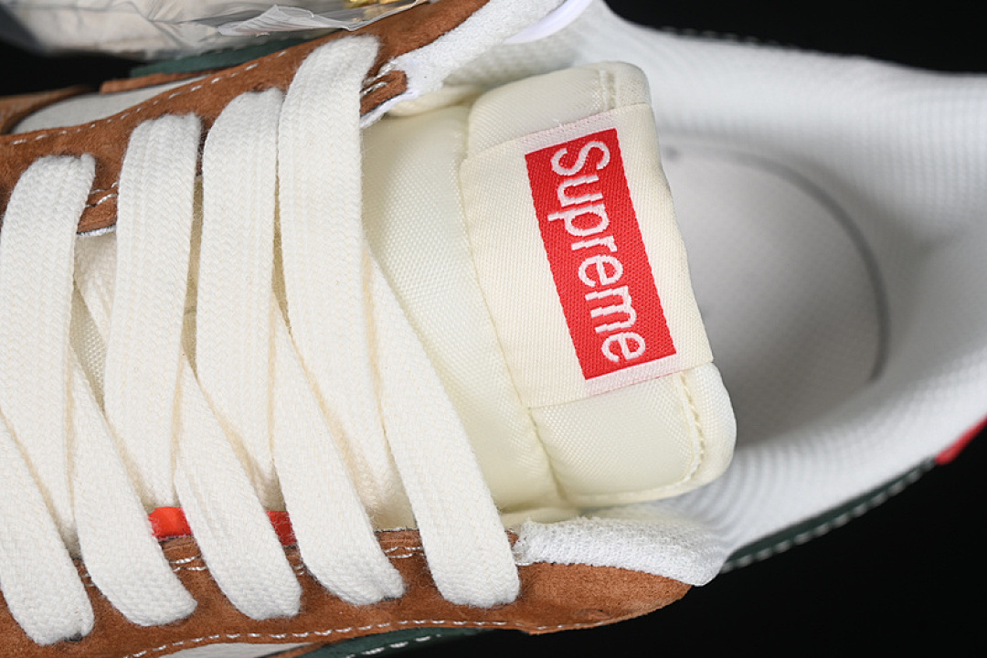 Nike [DM6688-025]-[AIR FORCE 1 07 LOW SUPREME WHITE/BROWN/GREEN/RED]-[WOMAN:36-39]-[MAN:40-45] - Image 9