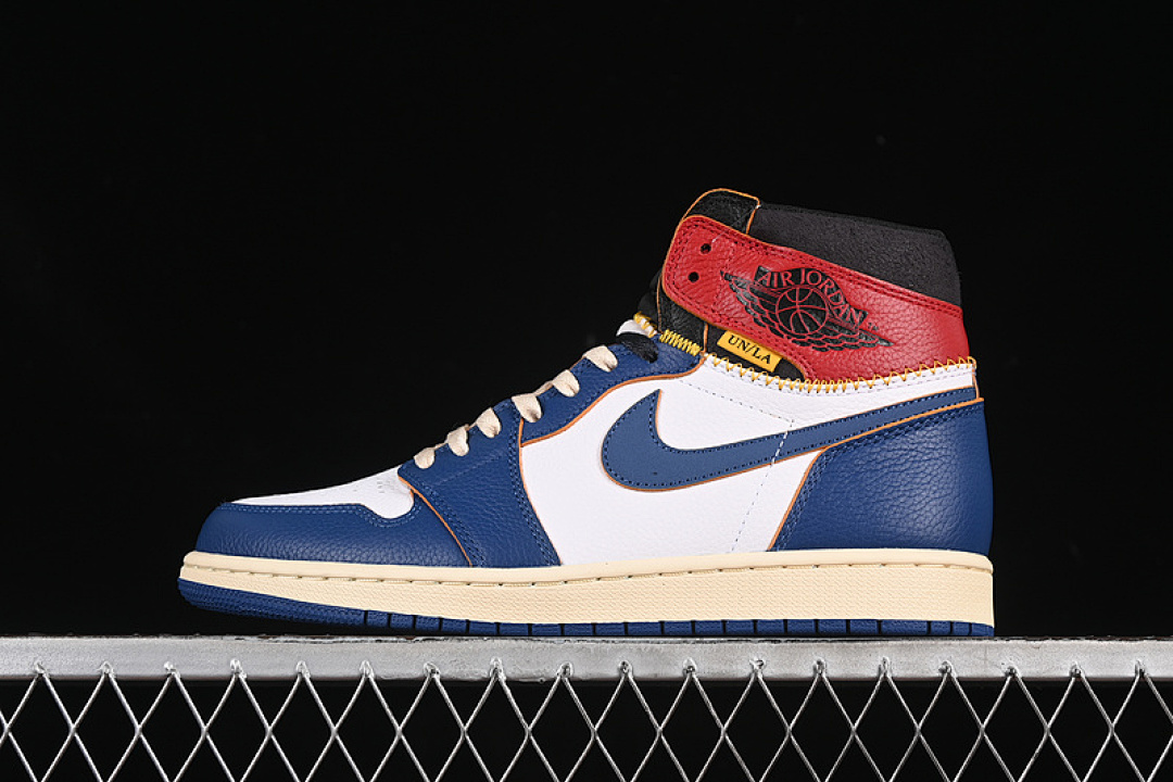 Jordan UNION LA X Jordan 1 RETRO HIGH NRG WHITE/STORM BLUE/VARSITY RED/BLACK · BV1300-146, photo 1