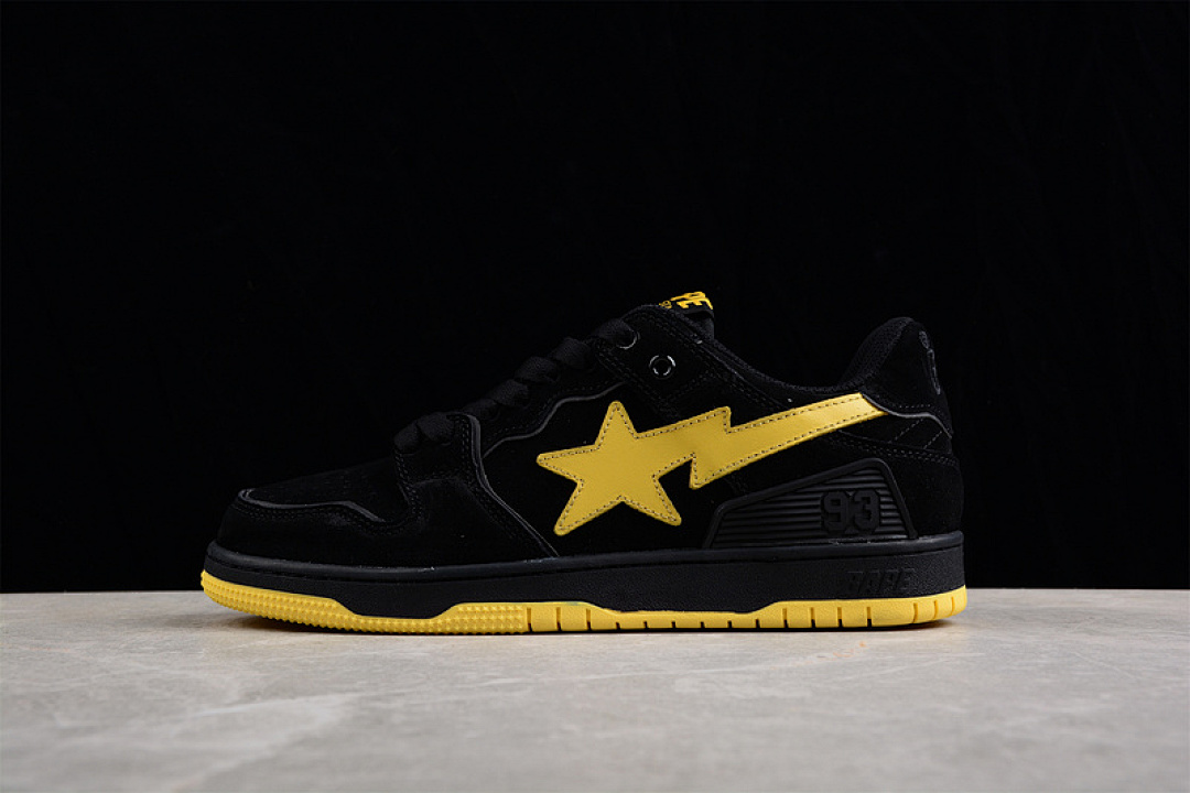 Bape Bape [ SK8 STA TO NIGO BLACK/BLACK/YELLOW]-[WOMAN:36-39]-[MAN:40-45], photo 1