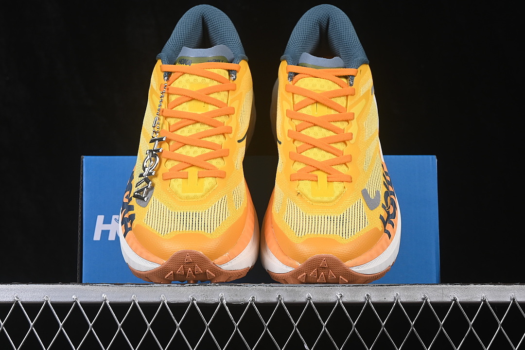 Hoka [1161990 ZTM]-[LIGHTWEIGHT MOUNTAIN RUNNING SHOES YELLOW/ORANGE/GREY]-[WOMAN:36-39]-[MAN:40-45] - Image 12