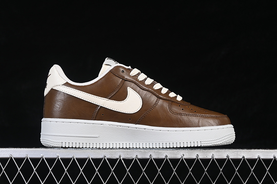 Nike [NH0601-587]-[AIR FORCE 1 07 LOW CASUAL SNEAKERS COFFEE/WHITE/GREY]-[WOMAN:36-39]-[MAN:40-45] - Image 15