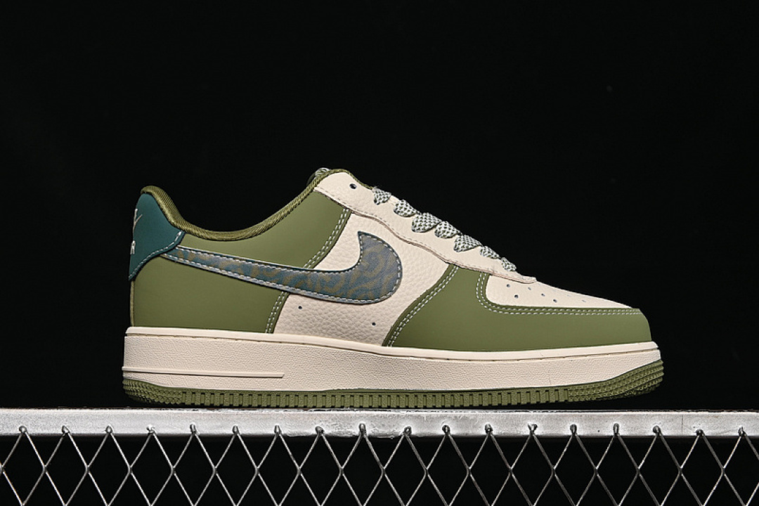 Nike [KK1988-094]-[AIR FORCE 1 07 LOW WHITE/GREY/GREEN]-[WOMAN:36-39]-[MAN:40-45] - Image 16