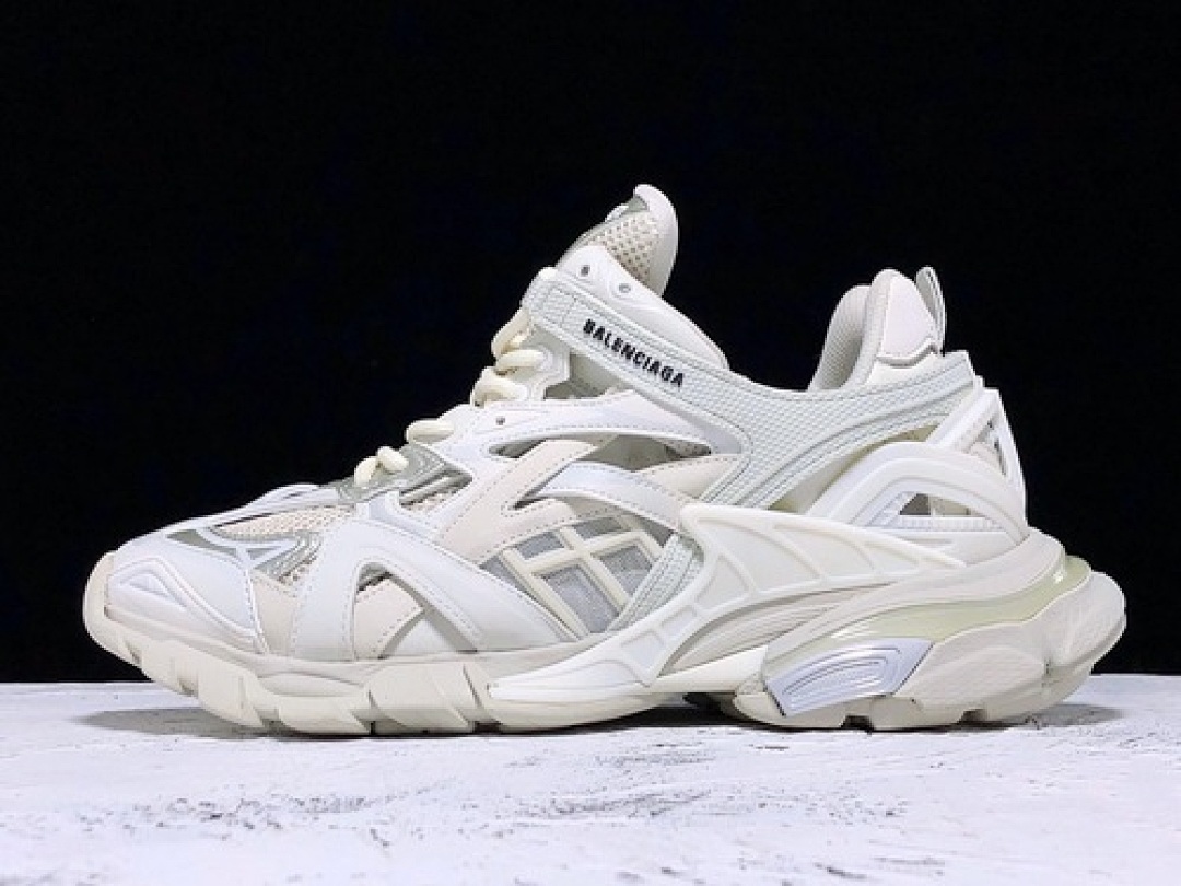 [OK Balenciaga TRACK 2.0 SHOES WHITE/WHITE/WHITE]-[WOMAN:35-39]-[MAN:40-45], photo 1