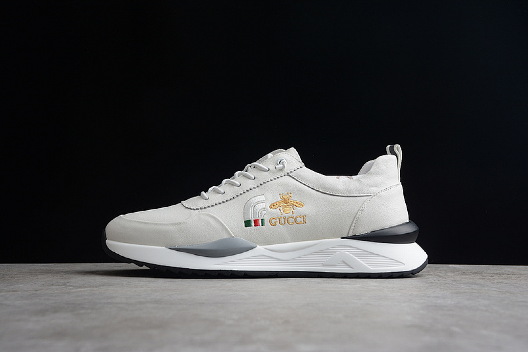 [GU*CCI SPORTS SHOES BEIGE/WHITE/GOLD]-[MAN:38-44], photo 1