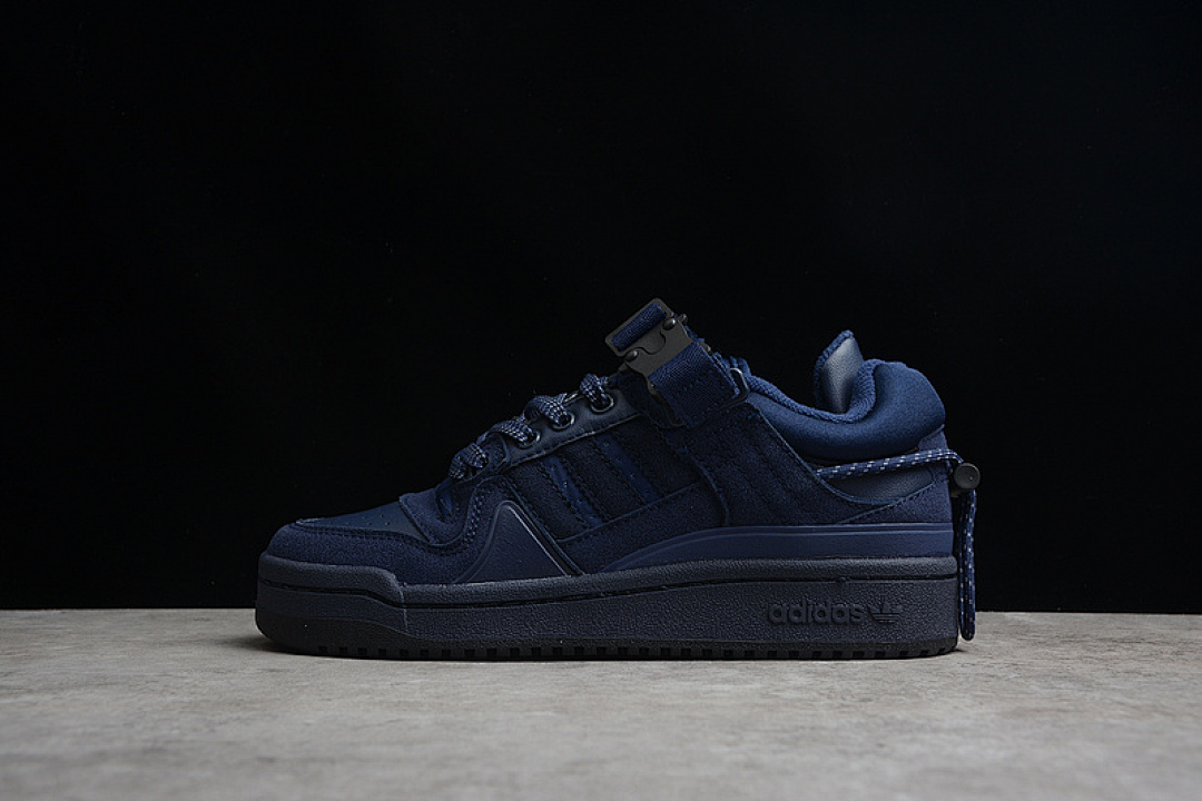Unbranded [GW0272]-[BAD BUNNY X FORUM LOW SHOES DARK BLUE/DARK BLUE]-[WOMAN:36-39]-[MAN:40-45], photo 1