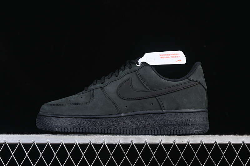 Nike AIR FORCE 1 07 LOW CASUAL SNEAKERS BLACK/INKINESS · CJ9179-001, photo 1