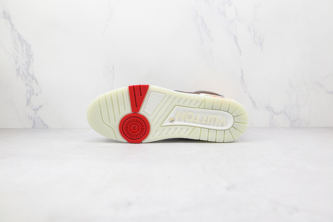 Louis Vuitton [L*V 2020 TRAINER SHOES BROWN/BLUE/WHITE-YELLOW]-[MAN:39-45] - Image 9