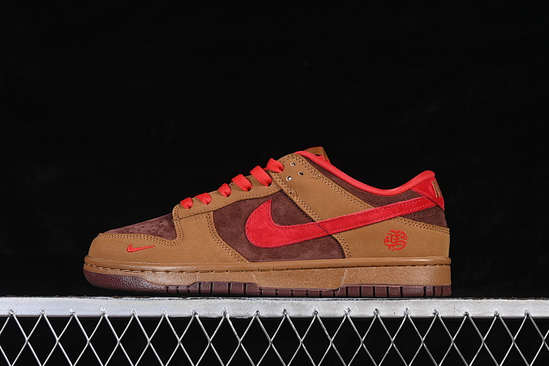 Unbranded [YF9511-926]-[SB DUNK LOW LOW-TOP CASUAL SNEAKERS BROWN/RED]-[WOMAN:36-39]-[MAN:40-45], photo 1