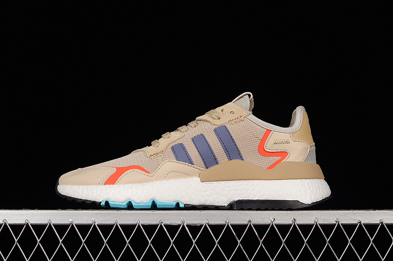 NITE JOGGER BOOST SHOES LIGHT BROWN/CLOUD WHITE/BLUE · FW6703, photo 1