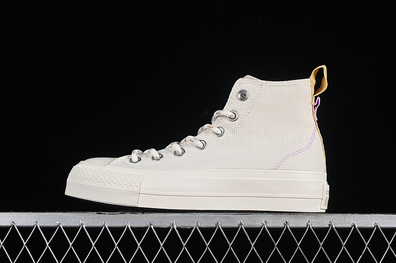 Converse Converse CHUCK ALL STAR LIFT PLATFORM UTILITY WHITE/YELLOW · A08767C, photo 1