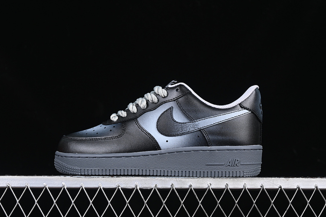 Nike [YD2425-101]-[AIR FORCE 1 07 LOW NIGHT STORM BLACK/GREY/BLUE]-[WOMAN:36-39]-[MAN:40-45], photo 1