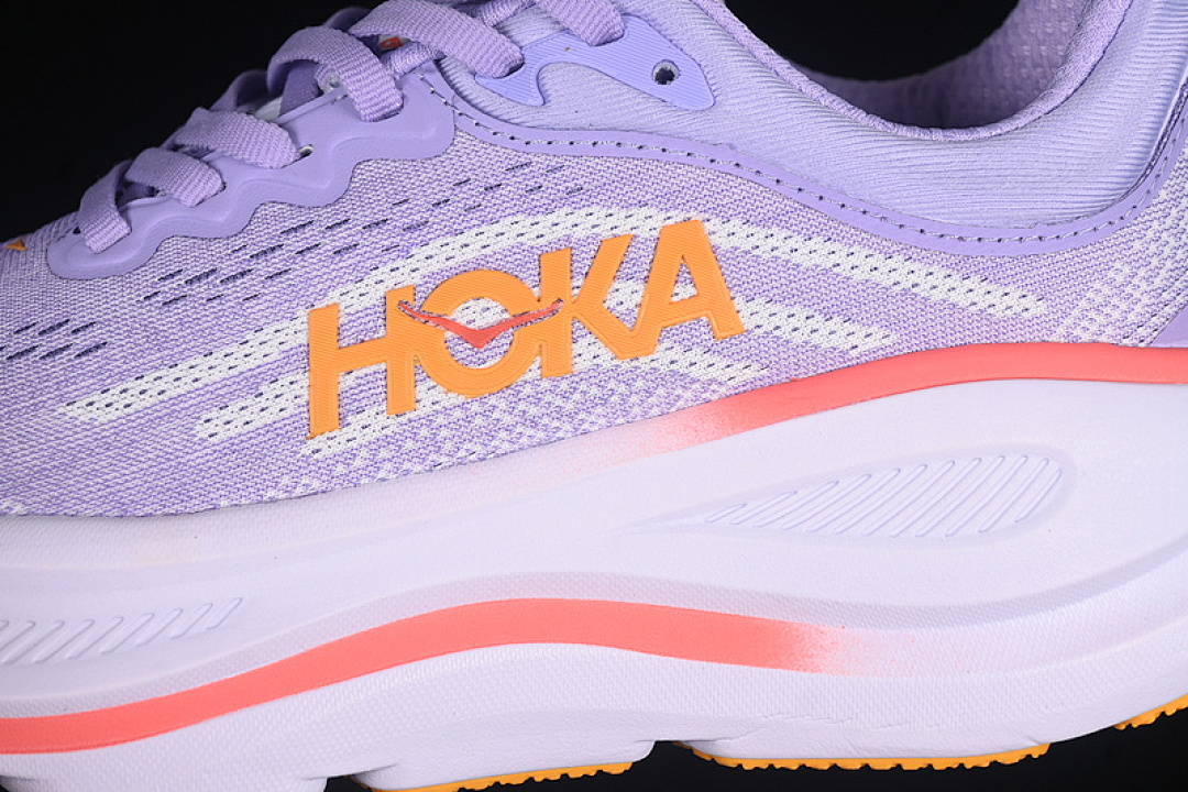 On Running [1162012 AGH]-[HOKA ONE BONDI 9 WHITE/PURPLE/ORANGE]-[WOMAN:36-41] - Image 8