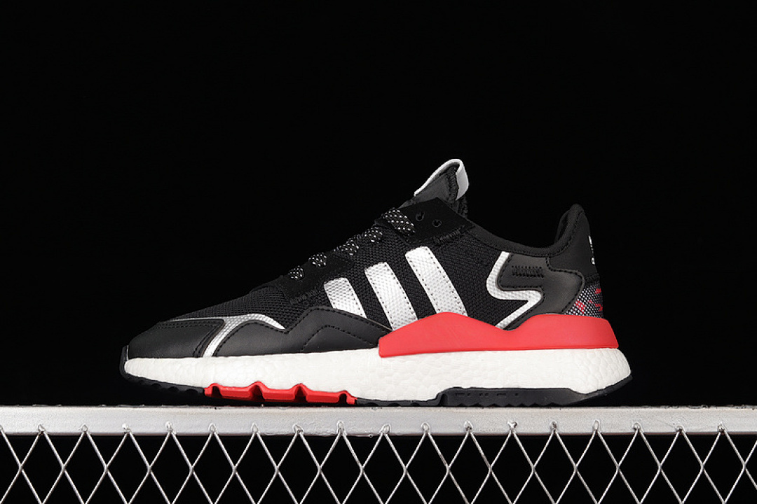 NITE JOGGER BOOST SHOES CORE BLACK/SILVER/RED · FW6707, photo 1