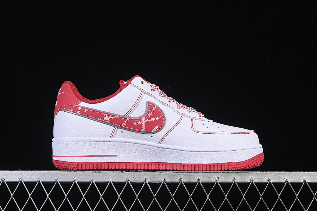 Nike [HV5999-008]-[AIR FORCE 1 07 LOW CASUAL SNEAKERS RED/WHITE]-[WOMAN:36-39]-[MAN:40-45] - Image 15