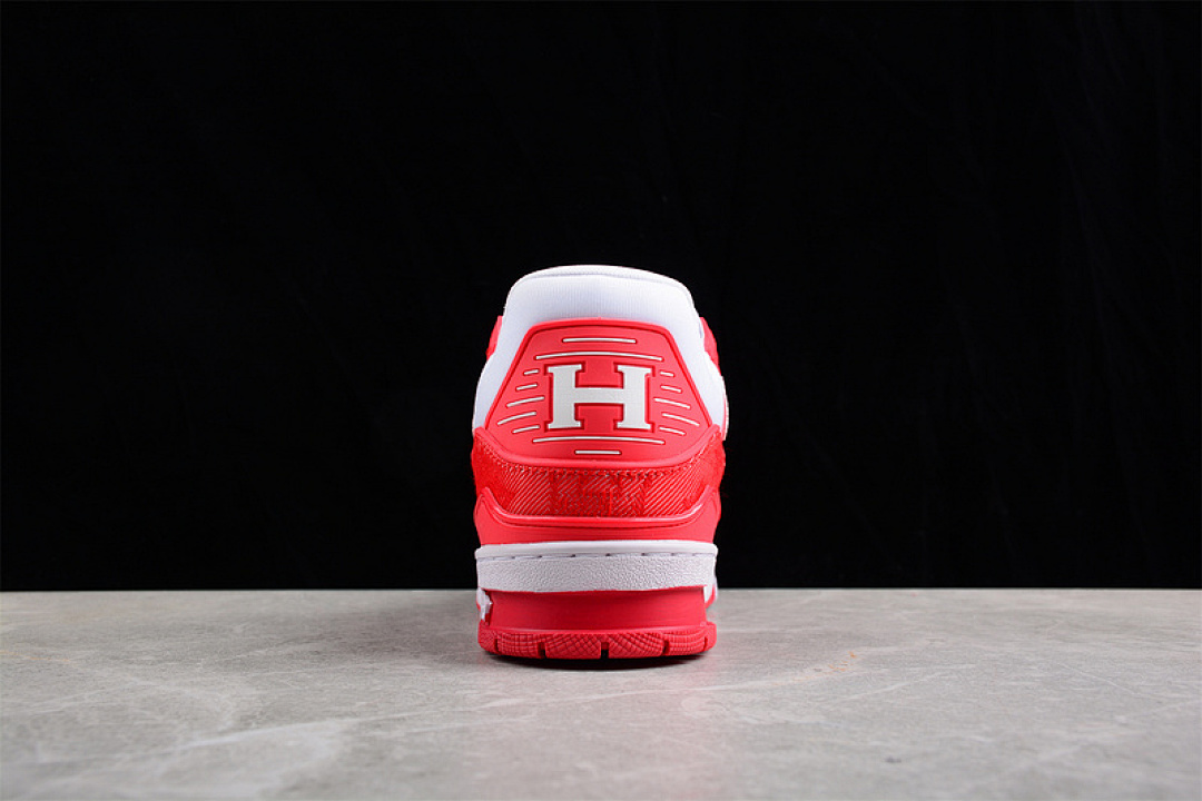 Louis Vuitton [L*V 2022 TRAINER SNEAKERS RED/WHITE/RED]-[WOMAN:36-39]-[MAN:40-46] - Image 9