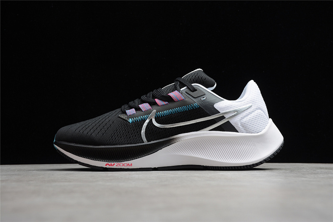 Nike Nike AIR ZOOM PEGASUS 38 BLACK/WHITE/CHLORINE BLUE/METALLIC SILVER · CW7356-003, photo 1