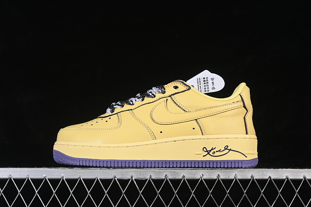 Nike Nike AIR FORCE 1 07 LOW YELLOW/PURPLE · HV9408-700, photo 1