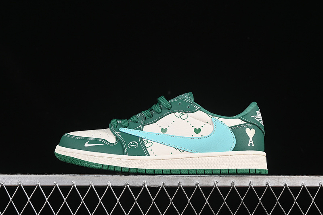 Jordan [LD2025-030]-[TRAVIS SCOTT X FRAGMENT DESIGN AIR JORDAN 1 LOW OG SP WHITE/BLUE/GREEN]-[36-45], photo 1