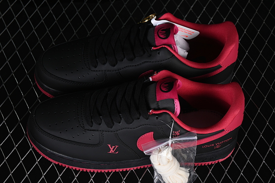 Nike [FV3694-102]-[AIR FORCE 1 07 LOW CASUAL SNEAKERS RED/BLACK]-[WOMAN:36-39]-[MAN:40-45] - Image 10