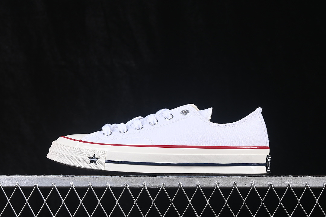 Converse [A24230C]-[CHUCK 70S LOW TOP CANVAS SHOES WHITE/PURE WHITE]-[WOMAN:35-39.5]-[MAN:40-44], photo 1