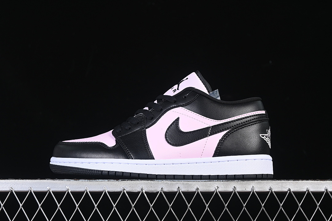 Jordan [IO3394-663]-[AIR JORDAN 1 LOW AJ1 CASUAL SNEAKERS BLACK/PINK/WHITE]-[WOMAN:36-39]-[MAN:40-46], photo 1