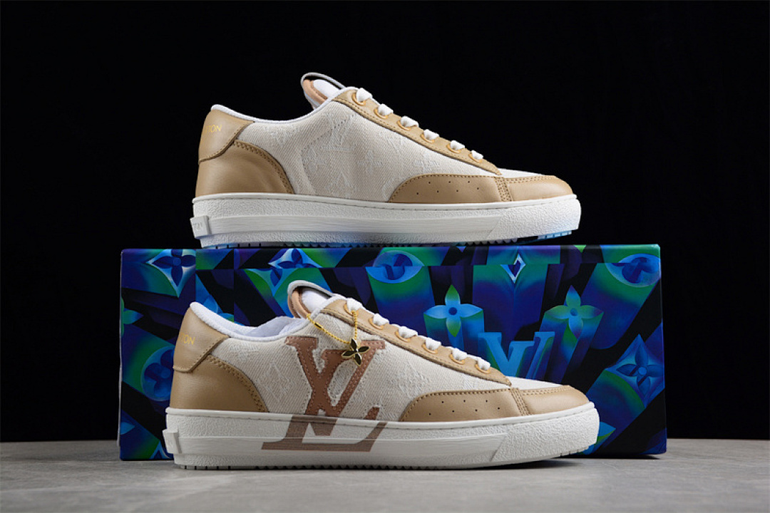 Chanel [L*V TRAINER SNEAKERS WHITE/WHITE/BROWN]-[WOMAN:35-39]-[MAN:40-45] - Image 6
