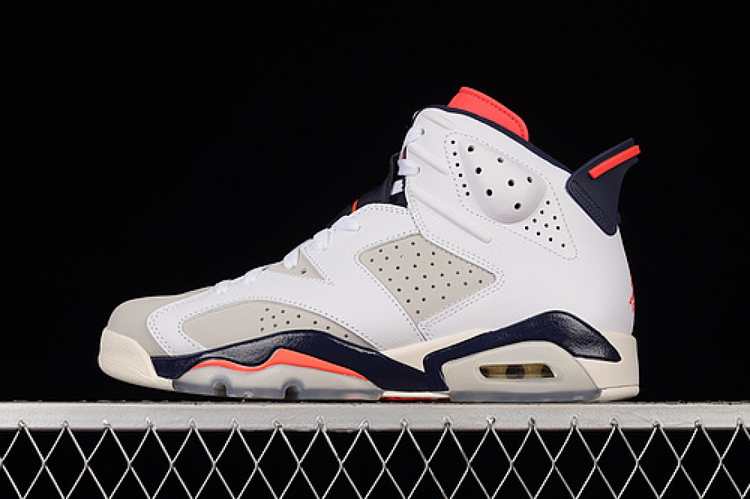 Jordan AIR Jordan 6 RETRO TINKER WHITE/INFRARED 23-NEUTRAL GREY-WHITE-SAIL · 384664-104, photo 1
