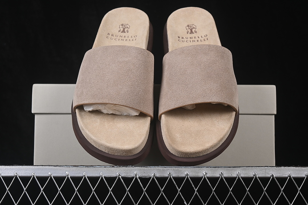 Unbranded [MZUSOLY236CDK54]-[BRUNELLO CUCINELLI FLIP FLOPS LIGHT GRAY/GREY]-[WOMAN:39]-[MAN:40-45] - Image 10