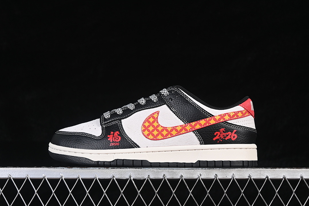 Nike SB DUNK LOW LOW-TOP CASUAL SKATE SHOES WHITE/BLACK · MY9969-906, photo 1