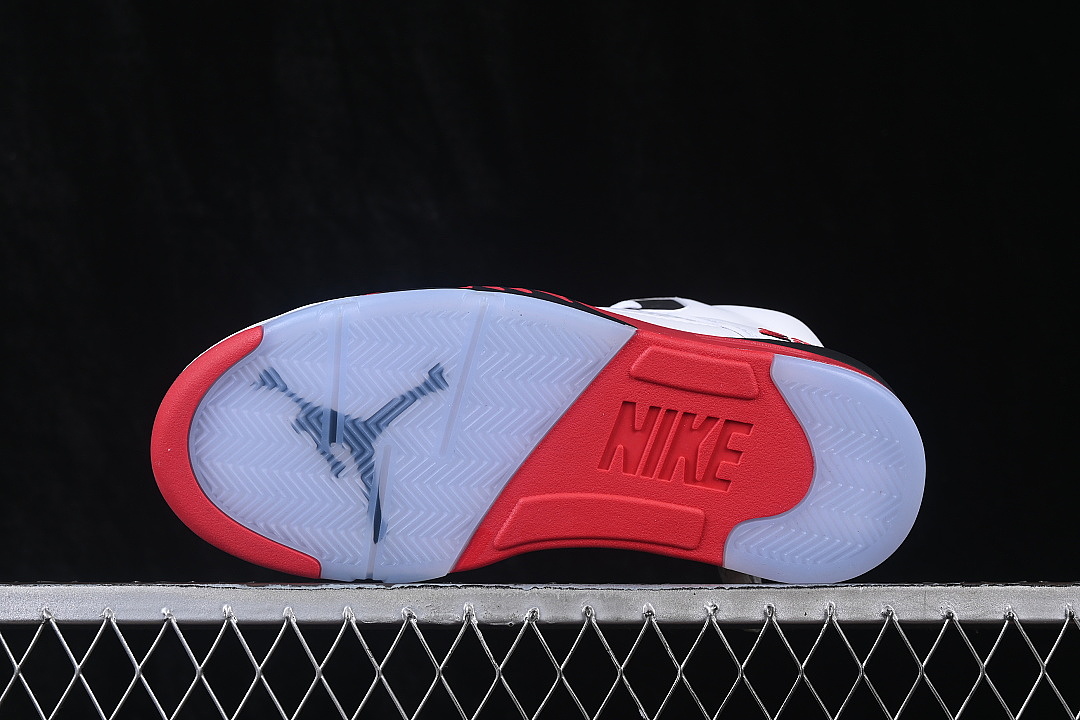 Unbranded [HQ7978-101]-[AIR JORDAN 5 RETRO AJ5 BASKETBALL SHOES WHITE/RED]-[WOMAN:36-39]-[MAN:40-49] - Image 14
