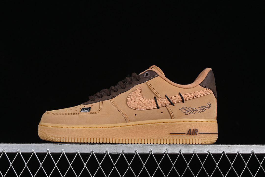 Nike [CJ9179-200]-[AIR FORCE 1 07 LOW FLAX/GUM LIGHT BROWN/BLACK/WHEAT]-[WOMAN:36-39]-[MAN:40-45] - Image 2