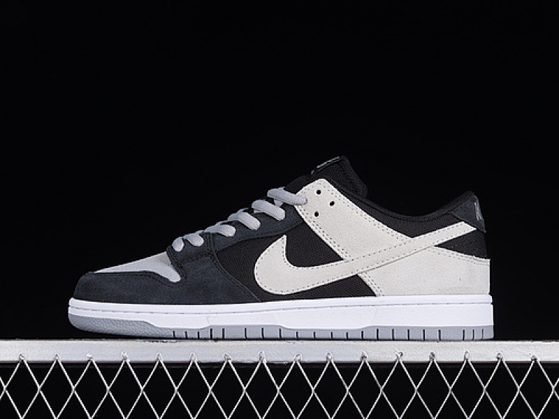 Nike ZOOM DUNK LOW PRO SB BLACK/WOLF GREY-WHITE · 854866-001, photo 1