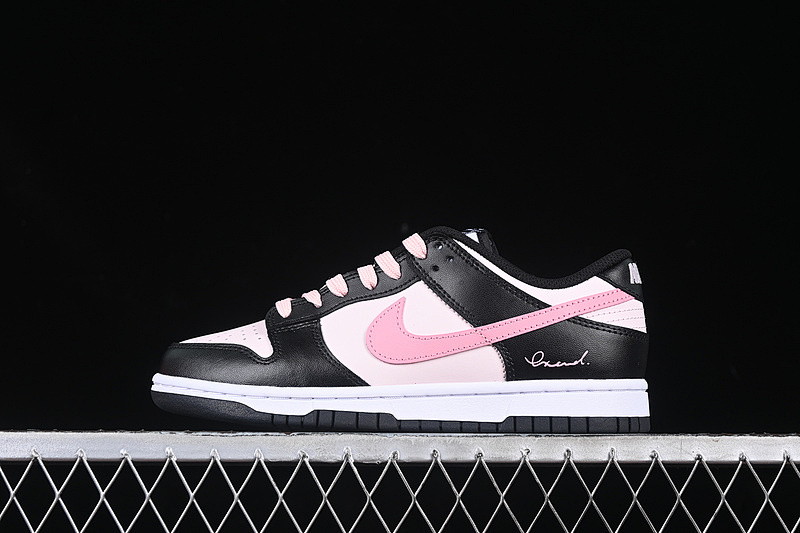 Nike SB DUNK LOW BLACK/PINK/WHITE · CW1590-100, photo 1