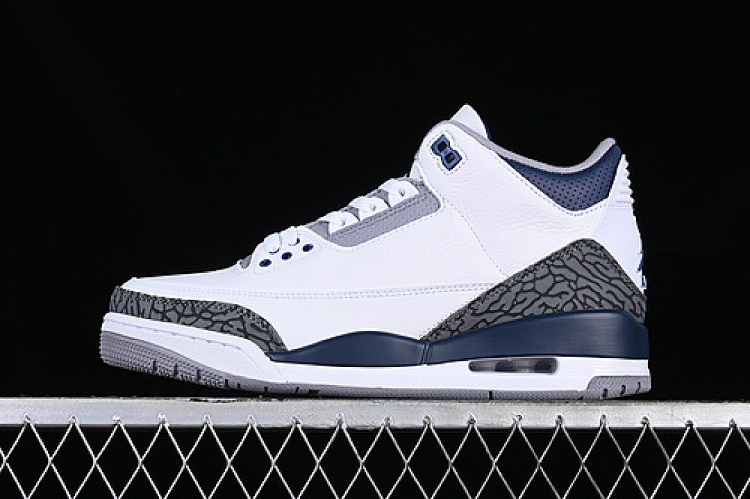 Jordan [CT8532-140]-[AIR JORDAN 3 RETRO MIDNIGHT NAVY WHITE/GREY/BLUE]-[WOMAN:36-39]-[MAN:40-47.5], photo 1