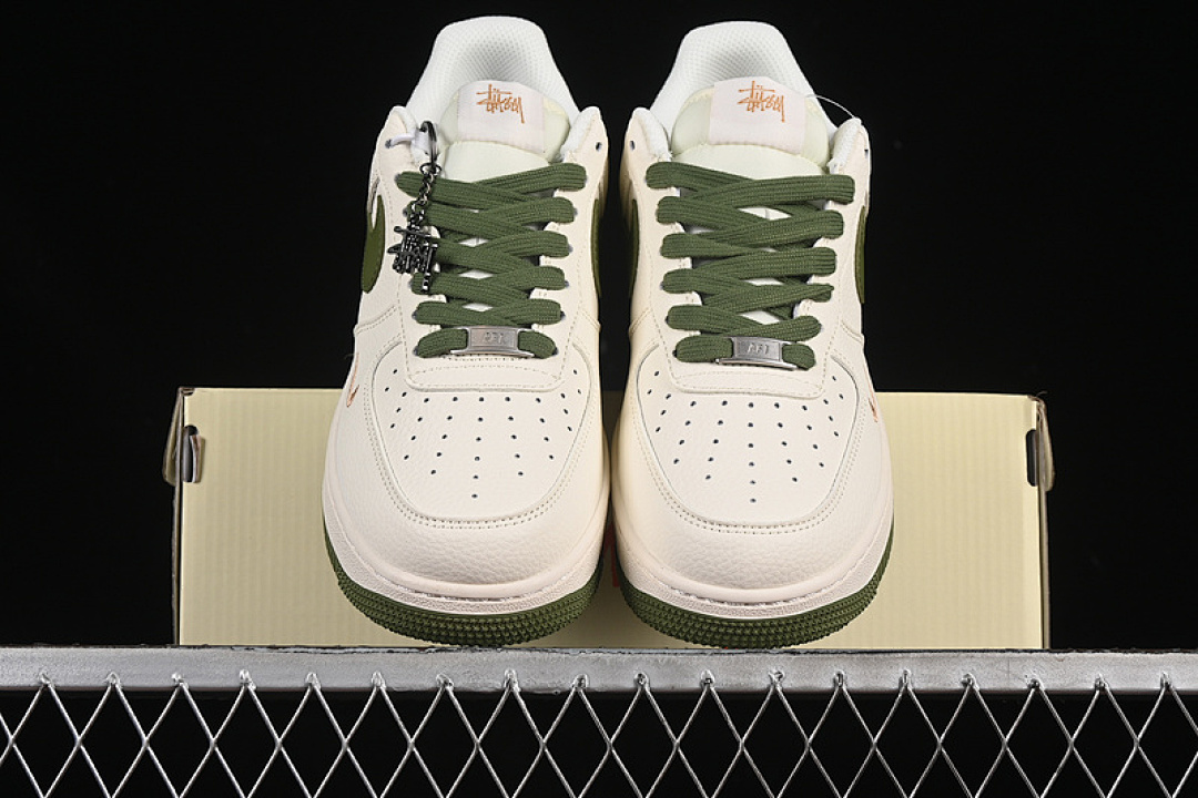 Nike [XX3168-151]-[AIR FORCE 1 07 LOW GREEN/GOLD/WHITE]-[WOMAN:36-39]-[MAN:40-45] - Image 13