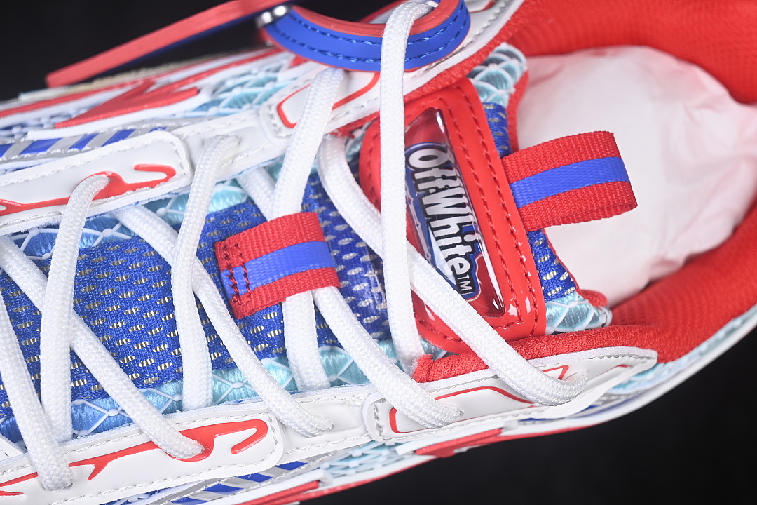 Unbranded [VIRGIL ABLOH RETRO RUNNING SHOES DARK BLUE/RED/SKY BLUE]-[WOMAN:36-39]-[MAN:40-47] - Image 8