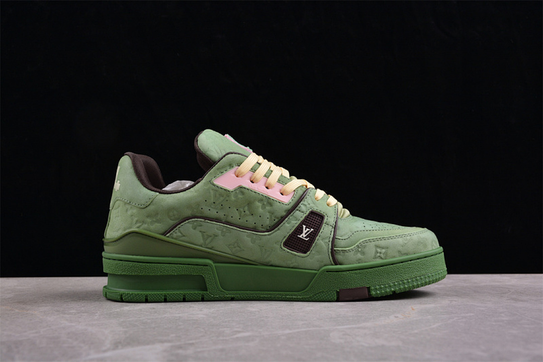Louis Vuitton [2024TRAINER L*V LOUIS VUITTON TRAINER YELLOW/GREEN/PINK]-[MAN:38-45] - Image 11