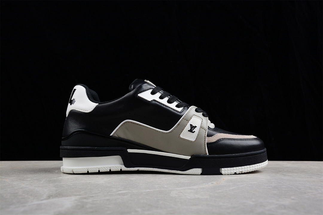Louis Vuitton [L*V 2022 TRAINER SNEAKERS BLACK/GREY/WHITE]-[MAN:38-45] - Image 12