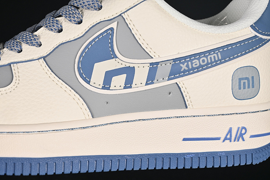 Nike [XX3168-218]-[AIR FORCE 1 07 LOW YU7 WHITE/GREY/BLUE]-[WOMAN:36-39]-[MAN:40-45] - Image 8