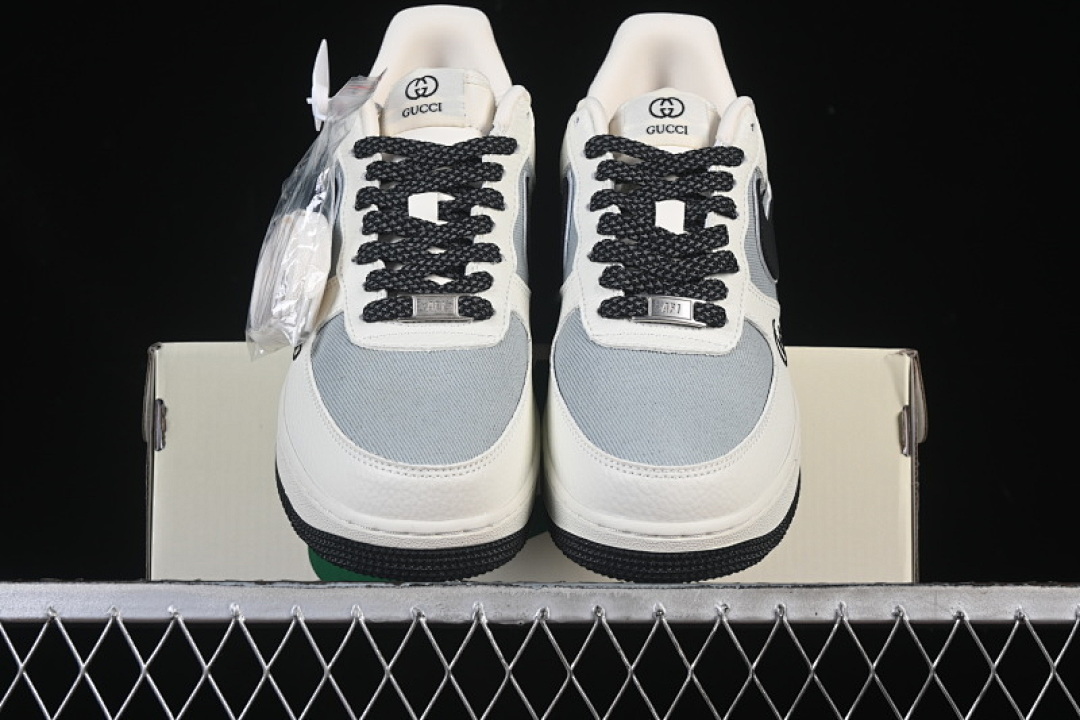 Nike [YF9511-808]-[AIR FORCE 1 07 LOW CASUAL SNEAKERS BLACK/WHITE/GREY]-[WOMAN:36-39]-[MAN:40-45] - Image 12