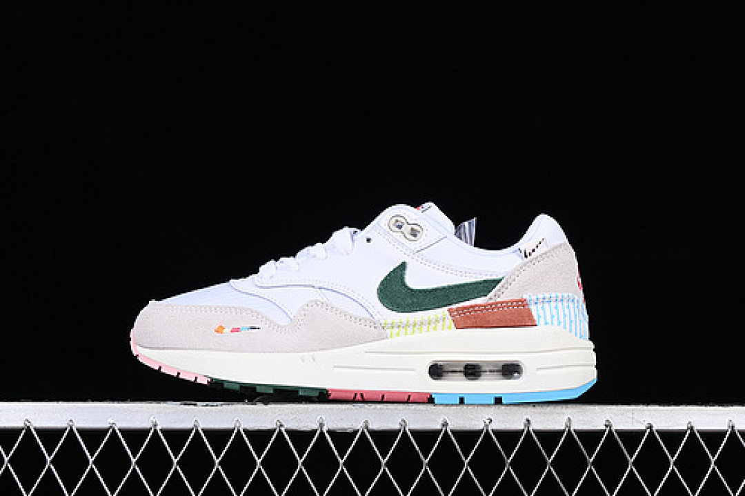 Nike AIR MAX 1 WHITE/GREEN/GREY · FQ0256-131, photo 1
