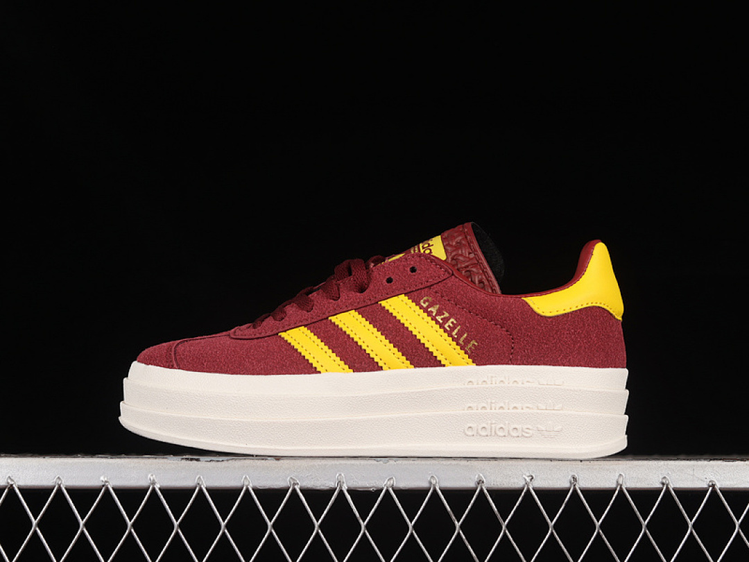 Adidas GAZELLE BOLD SHADOW RED/BOLD GOLD/CORE WHITE · IF5195, photo 1